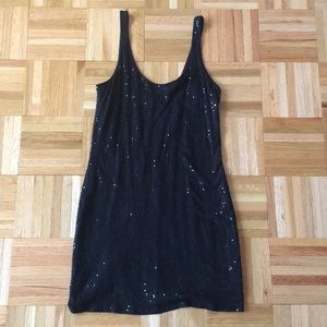 Express Black sequin dress